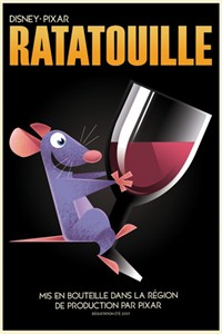 Ratatouille Limited Edition Disney Giclee on Paper:"Remy Avec Vin"