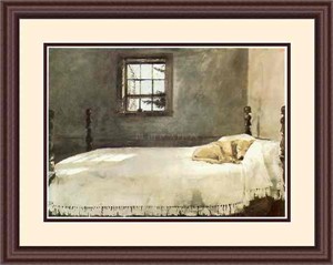 Andrew Wyeth Framed Art: "Master Bedroom" (Free Shipping)