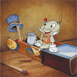 Mike Kupka Signed and Numbered Gicl�e on Canvas: "Jiminy"