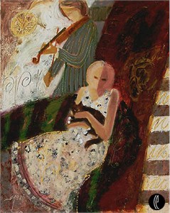 Sabzi Limited Edition Giclee on Canvas :"Midnight Mood "