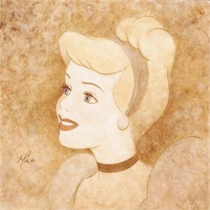 Mike Kupa Handsigned and Numbered Limited Edition Giclee on Canvas: "Princess Suite - Cinderella  "