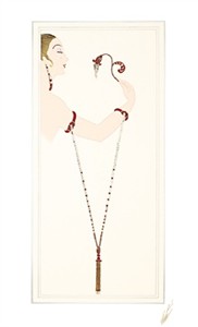 Ert� Limited Edition Embossed Serigraph:"Bracelets (Fashion & Jewelry Suite)"