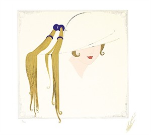 Ert� Limited Edition Embossed Serigraph:"Tassel Hat (Fashion & Jewelry Suite)"