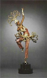Ert� Limited Edition Bronze Sculpture:"Firedancer"