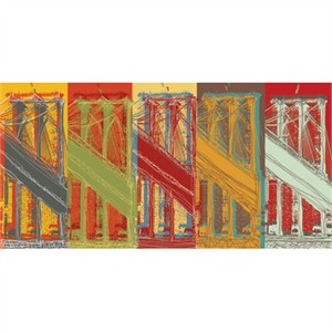 MJ Lew Signed and Numbered Limited Edition Custom Sized Gicl�e on Paper or Canvas: "Brooklyn Bridge "