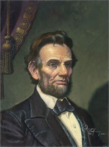 Dean Morrissey Handsigned and Numbered Limited Edition Gicl�e Canvas:"Study for Abraham Lincoln: The Great Emancipator"