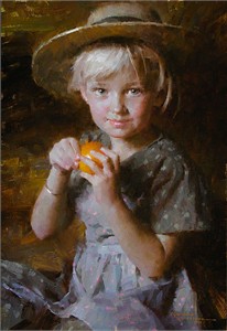 Morgan Weistling Handsigned and Numbered Limited Edition Gicl�e Canvas:"Tangerine"