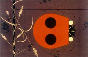 Charley Harper Open Edition Lithograph :"Don't Bug Me"