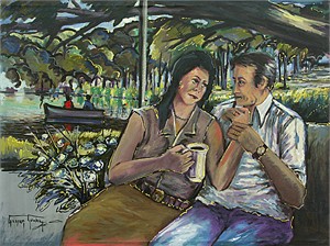 Gaspar Cunha Open Edition Giclee on Canvas:"Eternally in Love"