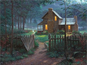 Mark Keathley Hand Signed and Numbered Limited Edition Embellished Canvas Giclee:"Welcome Summer"
