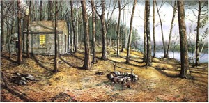 Nicholas Santoleri Limited Edition Print:"Woodland Visitors"