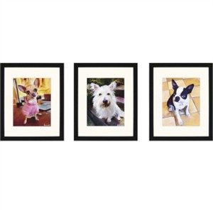 Malanta Knowles Designer Framed Print: "Dogs That I Know I Pk/3"
