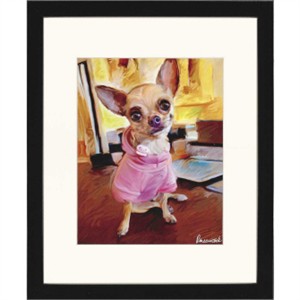 Malanta Knowles Designer Framed Print: "Chihuahua Bella"