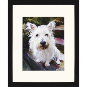 Malanta Knowles Designer Framed Print: "Little Westie"