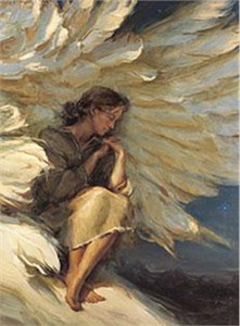 Daniel Gerhartz Handsigned and Numbered Limited Edition Giclee on Canvas : "In the Shadow of Your Wings"