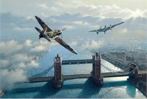Stan Stokes Handsigned and Numbered Limited Edition Giclee:"Battle Of Britain"