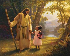 Greg Olsen� Handsigned and Numbered Limited Edition Giclee on Canvas: "Hand in Hand"