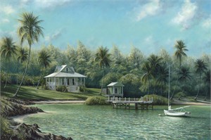 Tripp Harrison Handsigned and Numbered Limited Edition Print:"Turtle Cove"
