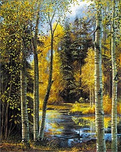 Roberta Wesley Limited Edition Canvas: " Gold Leaf "