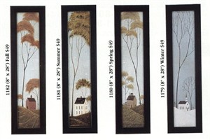 Warren Kimble Framed Art Set:"Four Seasons Series"