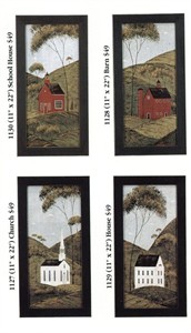 Warren Kimble Framed Art Set of 4:"Americana Series"