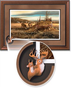 Terry Redlin Framed Open Edition Cameo: "Sharing the Bounty Encore"